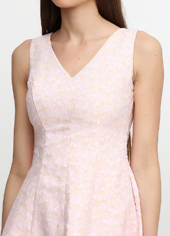 Розовое кэжуал платье Yumi с цветочным принтом
