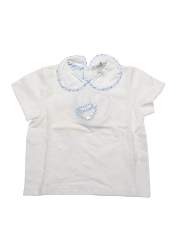 Белая летняя футболка с коротким рукавом Piccolo Amore