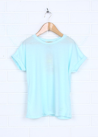 Голубая летняя футболка с коротким рукавом Mini Molly