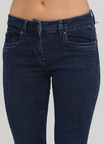 Темно-синие демисезонные скинни джинсы Gina Benotti