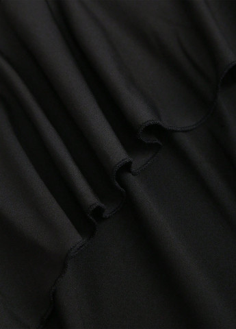 Черное кэжуал платье с открытыми плечами SHEIN однотонное