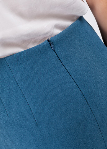 Синяя кэжуал однотонная юбка Femme карандаш