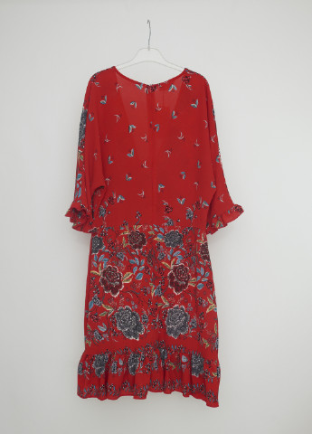 Красное коктейльное платье Parisian с цветочным принтом