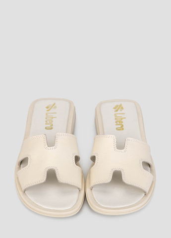 Бежевые шлёпанцы Libero