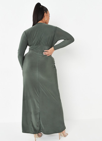 Оливковое (хаки) кэжуал платье Missguided однотонное