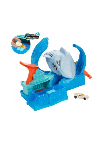 Ігровий набір Голодна Акула-робот із серії "Зміни колір" () Hot Wheels GJL12 (255259986)