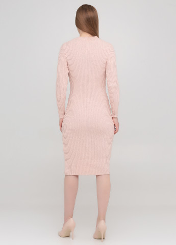 Світло-рожева кежуал сукня сукня светр Park Hande однотонна