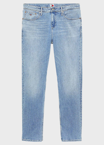 Голубые демисезонные зауженные джинсы Tommy Jeans