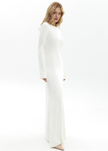 Молочное кэжуал платье Gepur однотонное