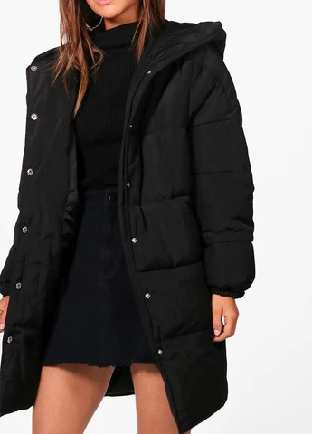 Черная демисезонная куртка Boohoo
