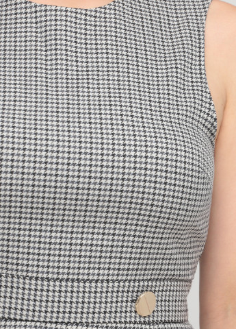 Чорно-білий ділова сукня футляр H&M з візерунком "гусяча лапка"