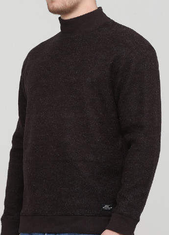 Свитшот David Beckham for H&M - Прямой крой меланж коричневый кэжуал трикотаж, полиэстер - (219263066)