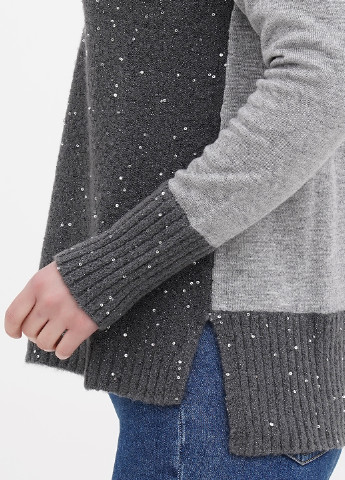 Темно-серый демисезонный пуловер пуловер Diana Gallesi