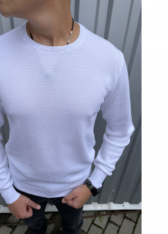 Белый демисезонный свитер Figo 6598 white