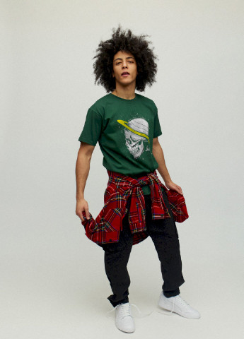 Темно-зелена футболка чоловіча YAPPI