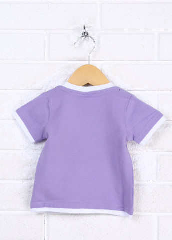 Фиолетовая летняя футболка с коротким рукавом Primigi