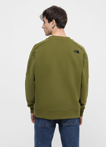 Хаки свитшот The North Face однотонный нашивки (330225759)