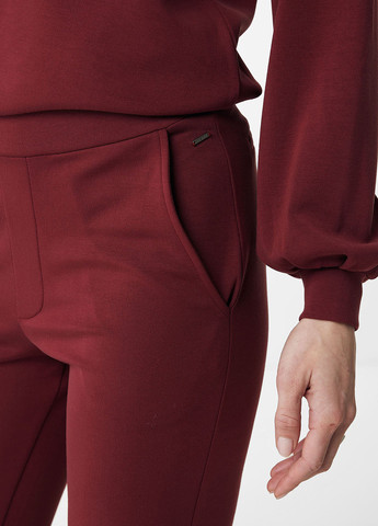 Бордовые кэжуал, спортивные демисезонные прямые брюки Mexx