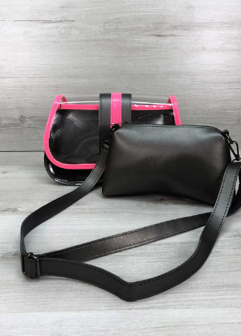 Сумка жіноча клатч крос боді екошкіра (wel-T6411) Малинова WeLassie (253982816)