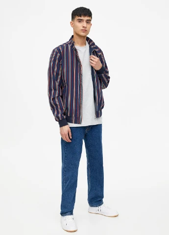 Темно-синя демісезонна вітровка Pull & Bear