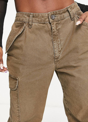 Светло-коричневые кэжуал демисезонные карго брюки Asos