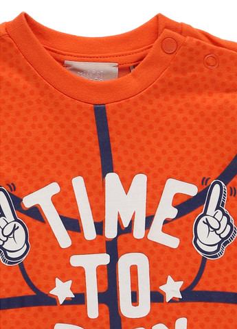 Оранжевая летняя футболка Chicco