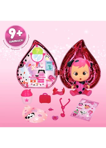 Игровой набор с пупсом Cry Babies Magic Tears Pink Edition Плакса с мини домиком (81550) IMC Toys (255665575)