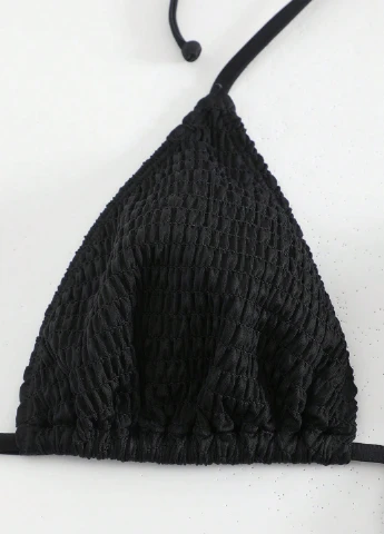 Черный летний комплект (болеро, лиф, трусики, юбка) SHEIN