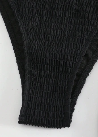 Черный летний комплект (болеро, лиф, трусики, юбка) SHEIN