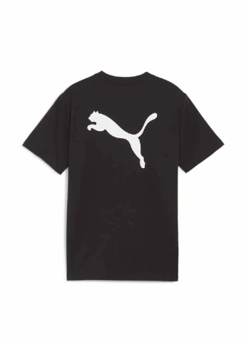 Чорна літня футболка 658702-03 Puma JR TEAMRISE LOGO
