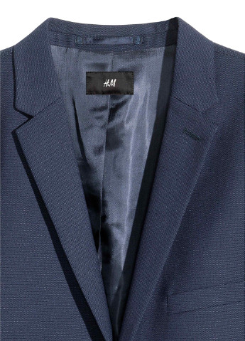 Піджак H&M темно-синій кежуал