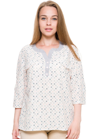 Молочна демісезонна блуза John Richmond