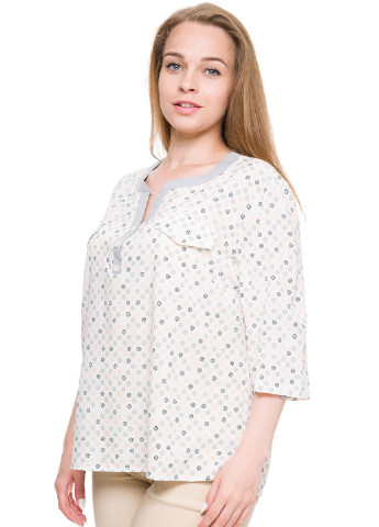 Молочна демісезонна блуза John Richmond