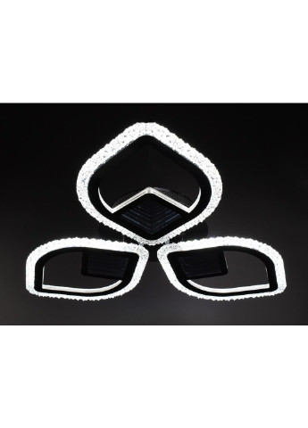 Люстра стельова LED з пультом A2722/3-3D-bk Чорний 8х53х53 см. Sunnysky (253628812)