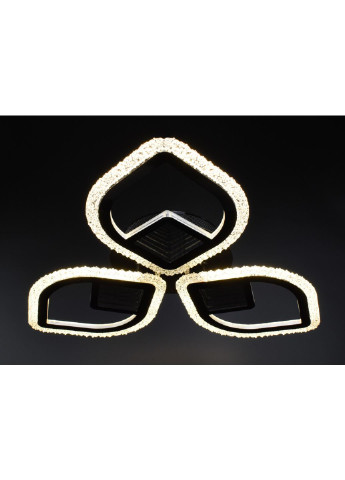 Люстра стельова LED з пультом A2722/3-3D-bk Чорний 8х53х53 см. Sunnysky (253628812)