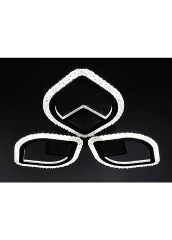 Люстра стельова LED з пультом A2722/3-3D-bk Чорний 8х53х53 см. Sunnysky (253628812)