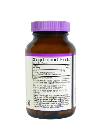 5-HTP (гідрокситриптофан ) 100мг 120 капсул Bluebonnet Nutrition (255409400)