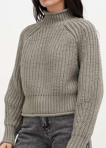 Сіро-бежевий зимовий светр H&M