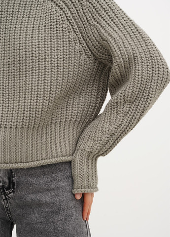 Сіро-бежевий зимовий светр H&M