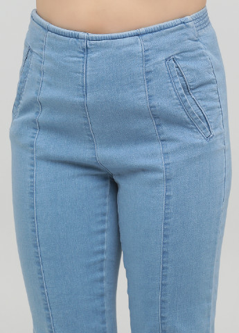 Голубые демисезонные прямые джинсы Long Island
