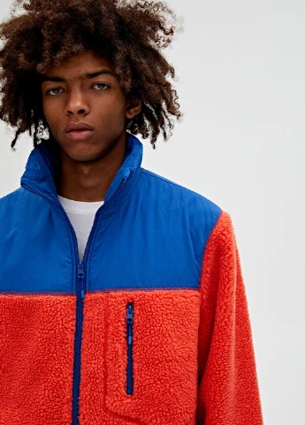Помаранчева демісезонна куртка Pull & Bear