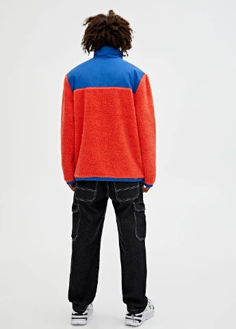 Помаранчева демісезонна куртка Pull & Bear