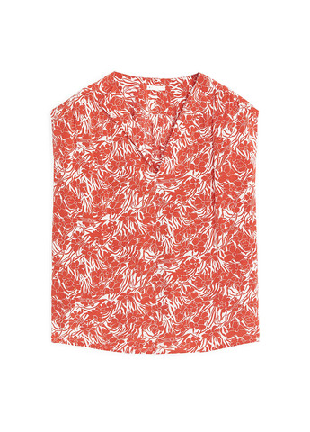 Оранжевая летняя блуза Arket