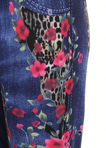 Синие демисезонные джеггинсы (2 шт.) SHEIN