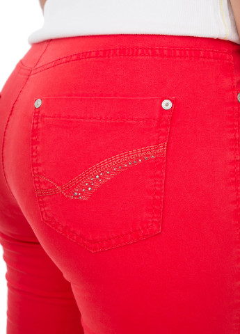 Красные кэжуал демисезонные зауженные брюки Brax