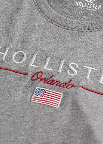 Молочная летняя футболка Hollister