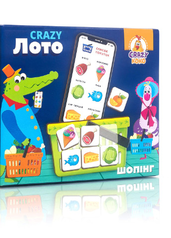 Игра настольная "Crazy Лото" Vladi toys (232282355)