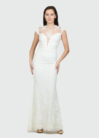 Білий вечірня плаття, сукня Enna Levoni однотонна