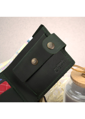 Чоловічий подарунковий набір №47 зелений (гаманець і обкладинка на паспорт) в коробці HandyCover (227842482)