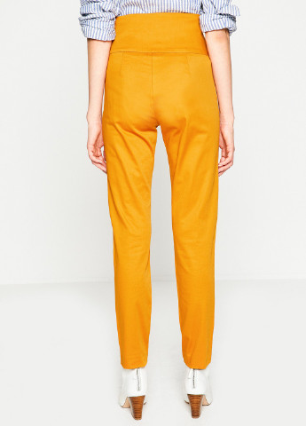 Оранжевые кэжуал демисезонные зауженные брюки KOTON